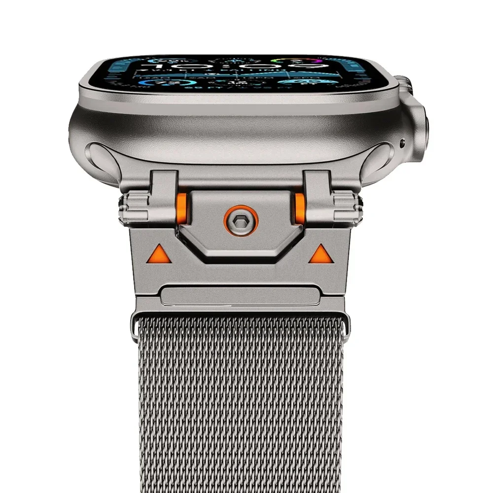 Luxury Milanese Loop Strap for Apple Watch Series 10 46mm Ultra 49mm Men Metal Band for Series 9 8 7 6 5 4 45mm 44mm Correa Band