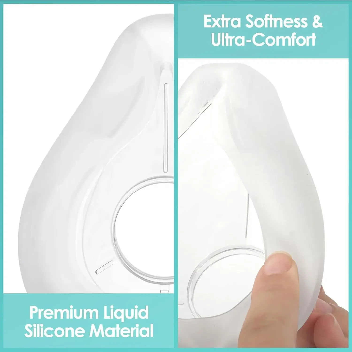ResMed AirFit F20 Full Face CPAP Mask Durable Replacement Cushion with Silicone Gasket for Comfortable And Tight Fit view 4