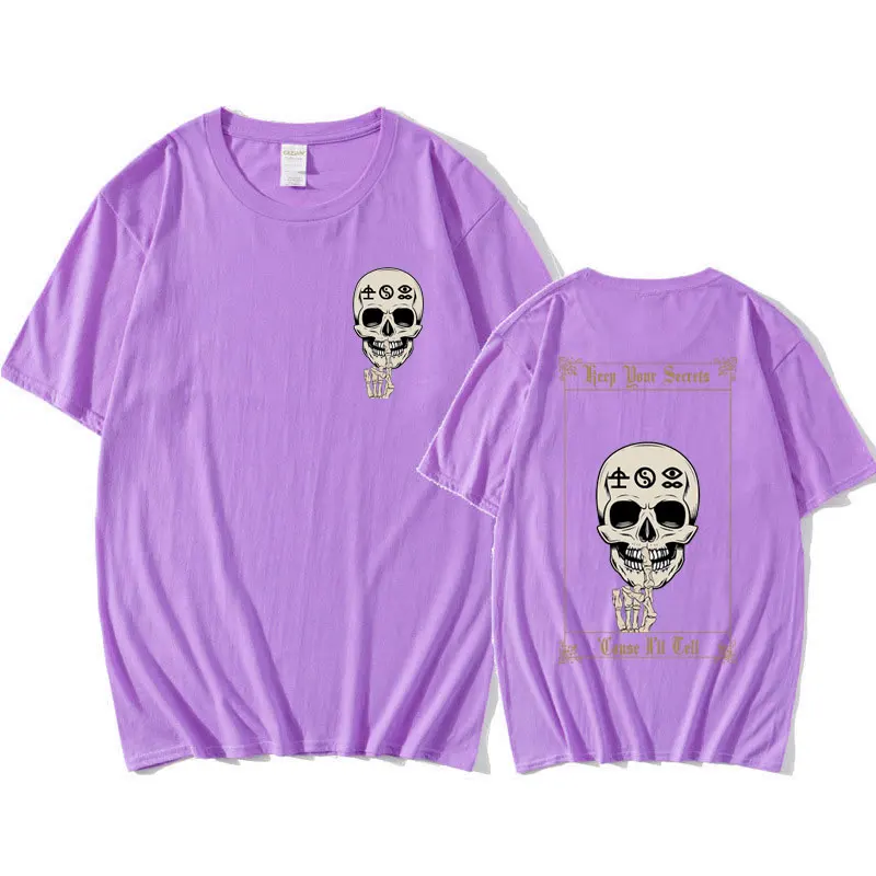 Rock Band Bad Omens A Tour of The Concrete Jungle Vintage T-shirt Men's Clothing Hip Hop Gothic Harajuku T Shirt Short Sleeve