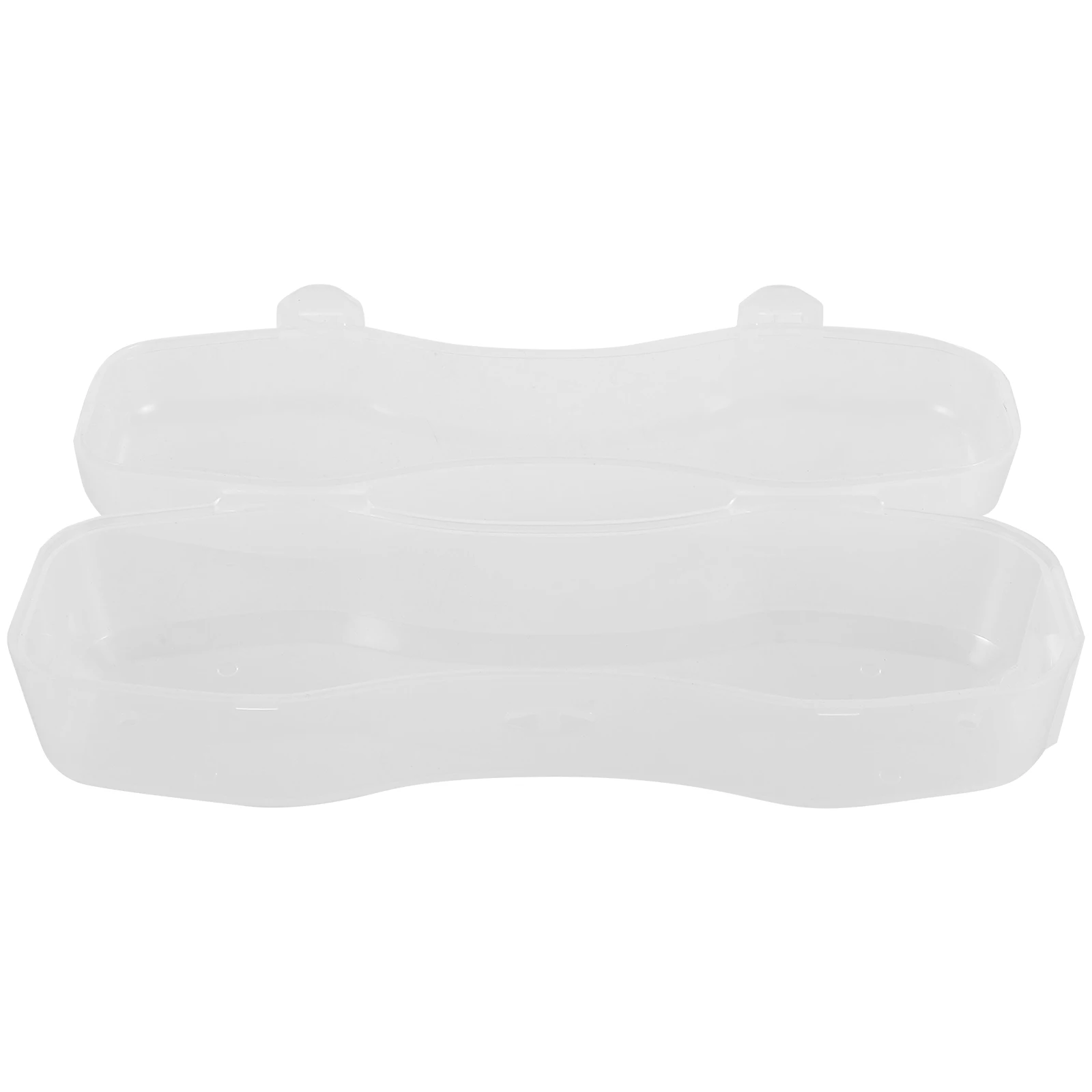 

3pcs Swim Case Portable Compact Transparent Protective Storage Box For Large Small Swimming Glasses Diving Ski Anti Impact