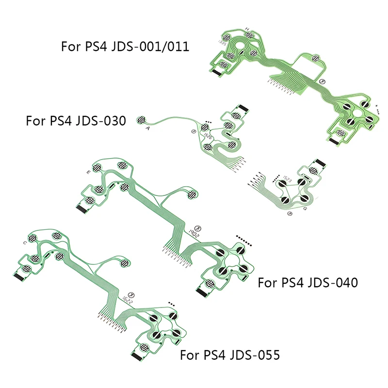 Replacement Buttons Ribbon Circuit Board For PS4 Dualshock 4 Pro Slim Controller Conductive Film Keypad Flex Cable PCB