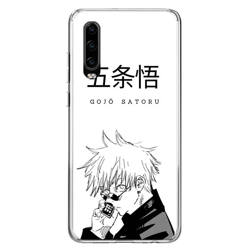 Kaisens Jujutsus Gojo Satoru Case Phone Cover for Huawei P30 Lite P40 P20 P10 Mate 10 20 Pro P Smart Z 2019 Y5 Y6 Y7 Y9S Trend F