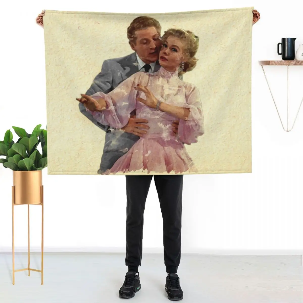 

...While You're Dancing Throw Blanket Anti Shedding Soft Fuzzy Blanket for Home