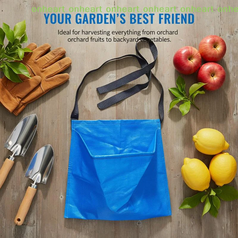 [C]Orchard Picking Waist Bag Washable Reusable Wide Adjustable Waistband for Vegetable Fruit Collection Home Gardening