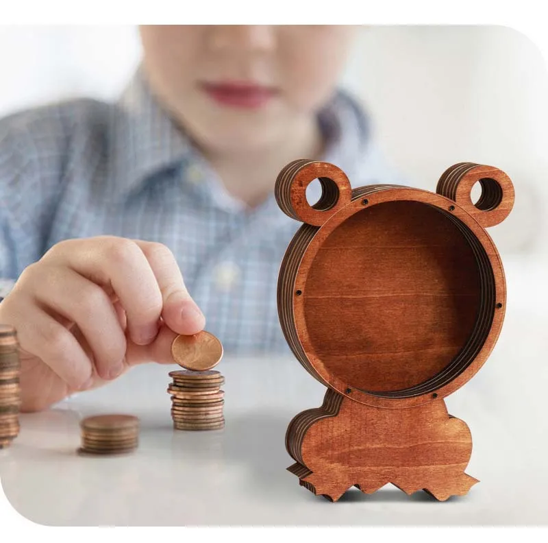 

Cartoon Animal Style Piggy Bank For Children Bears Mouse Frog Crab Dinosaur Shape Handmade Decoration Money Box Ornaments ZC676
