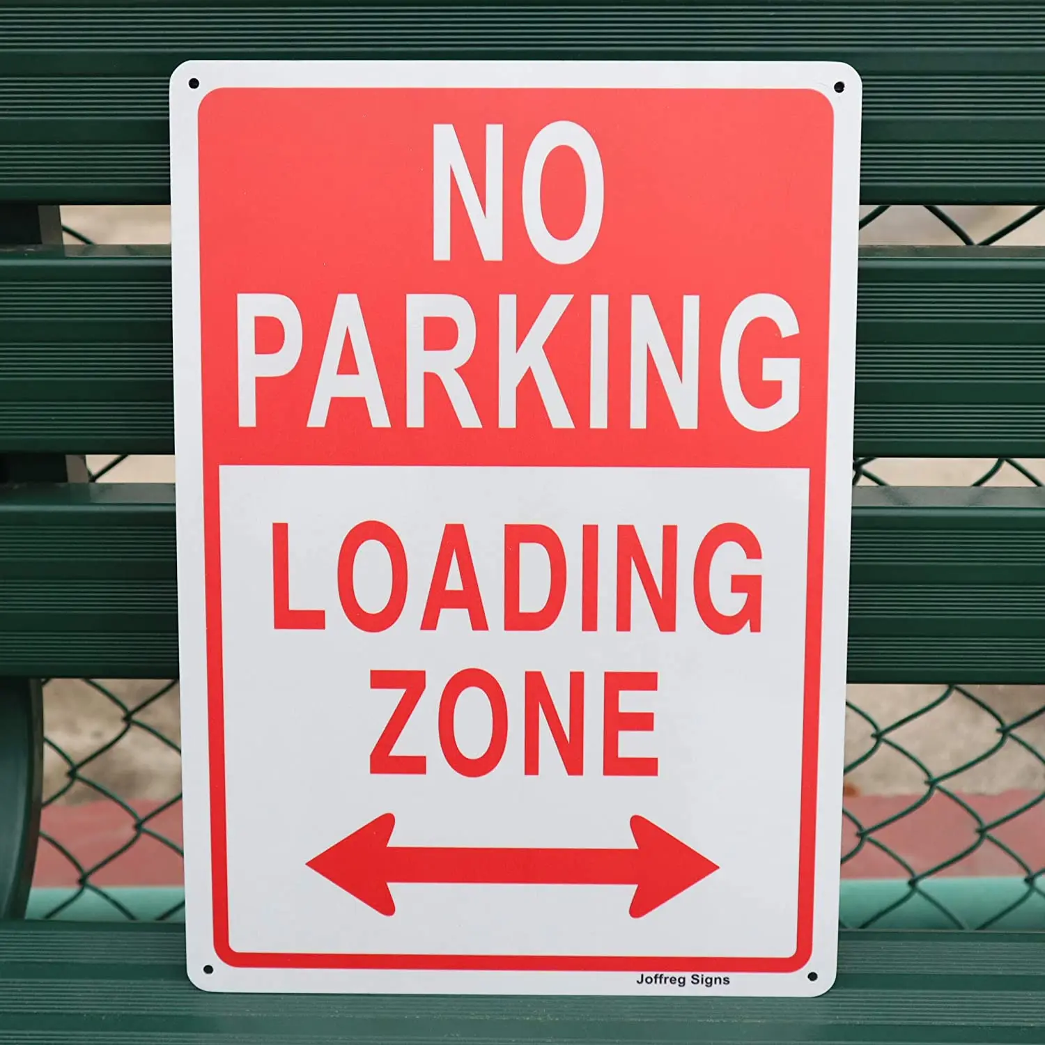 Joffreg No Parking,Loading Zone Sign,14 x 10 Inches,Reflective Aluminum,2 Pack