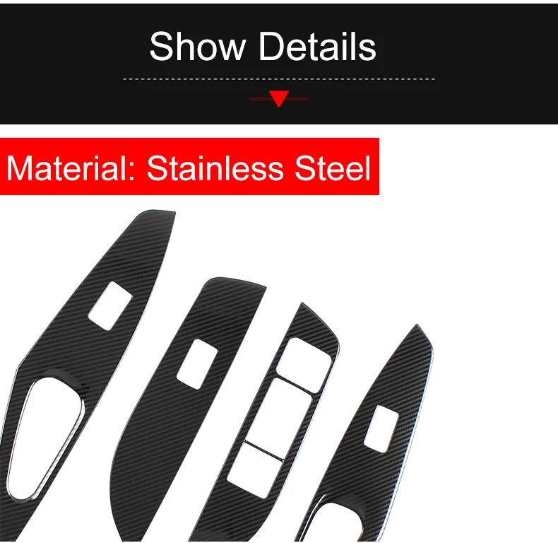 Für Toyota Corolla E210 Hybrid 2019 2020 2021 2022 2023 2024 Edelstahl Auto Tür Fenster Glas Lift Schalter Taste panel Abdeckung – Detail 5