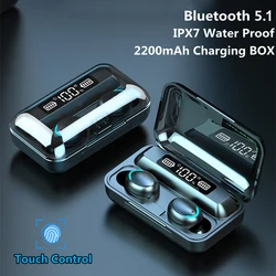 New Wireless TWS Bluetooth Earphone with LED Display Touch Noise Canceling Earbuds Sports Music Game Headset Waterproof