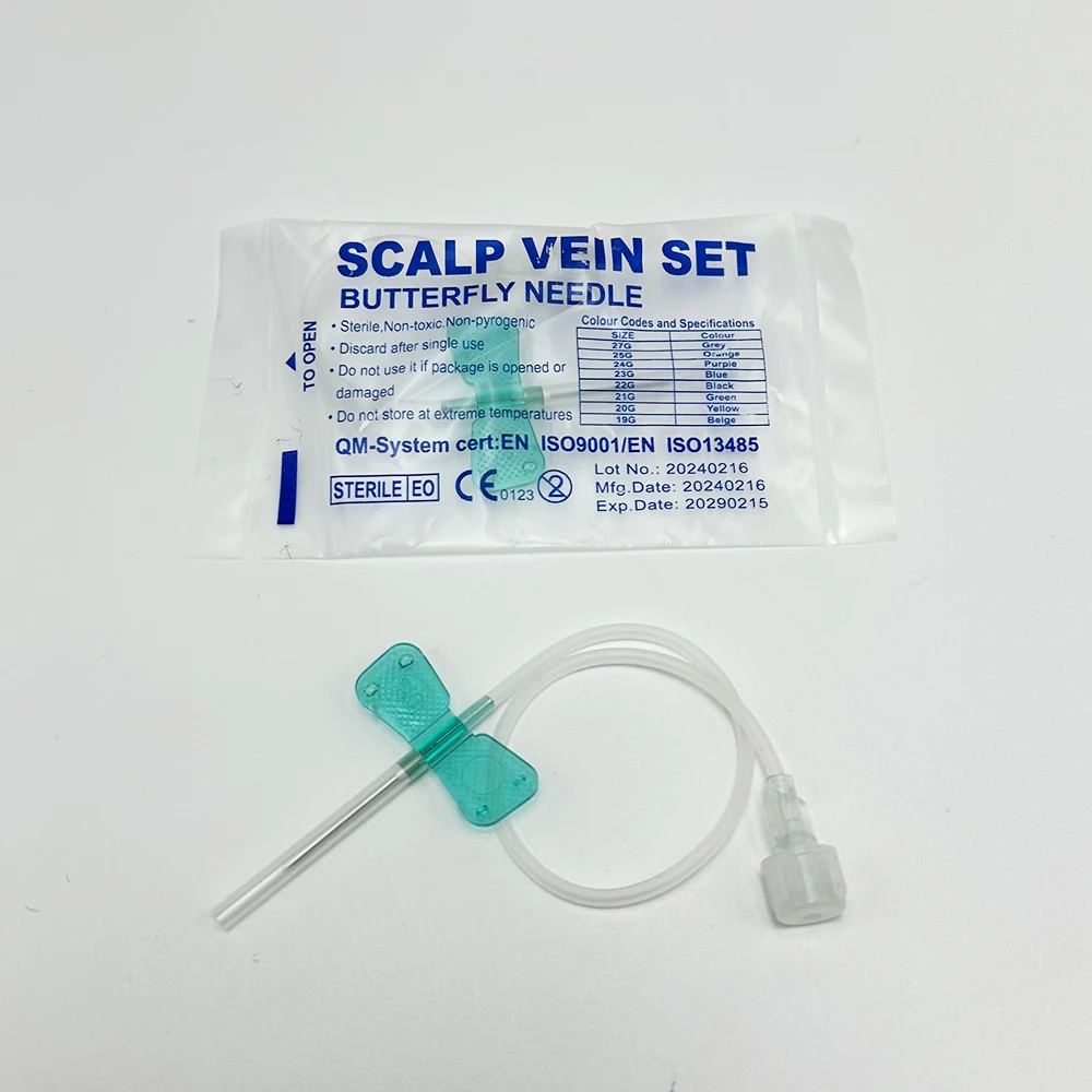 

50PCS/Disposable Animal Screw mouth Butterfly Infusion Needle Double Wing Infusion Needle Pet Care Room