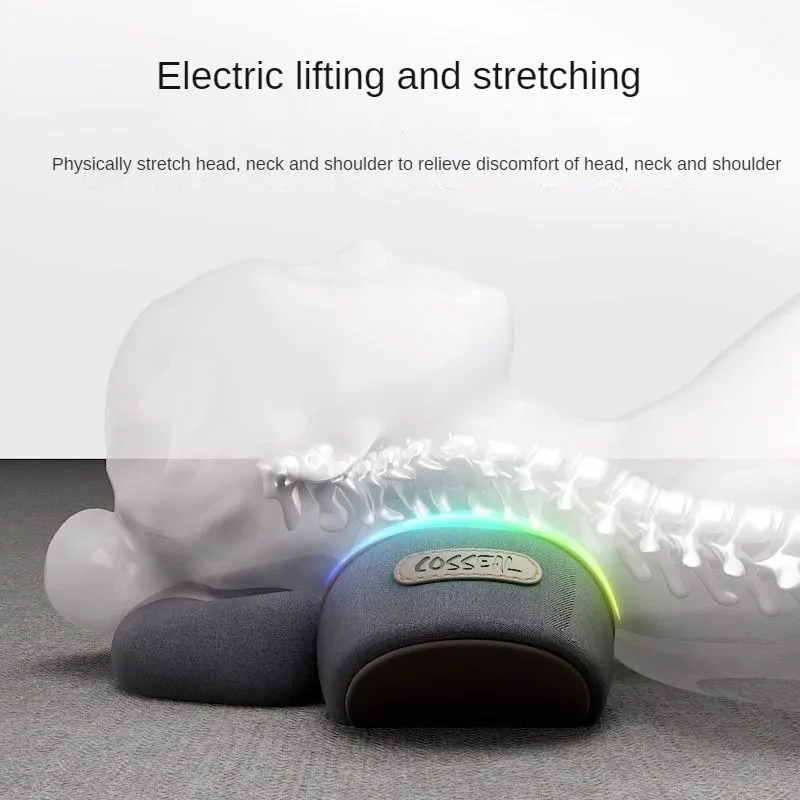 Cervical pillow for protecting and strengthening the spine, massaging and heating the spine, repairing and helping with sleep