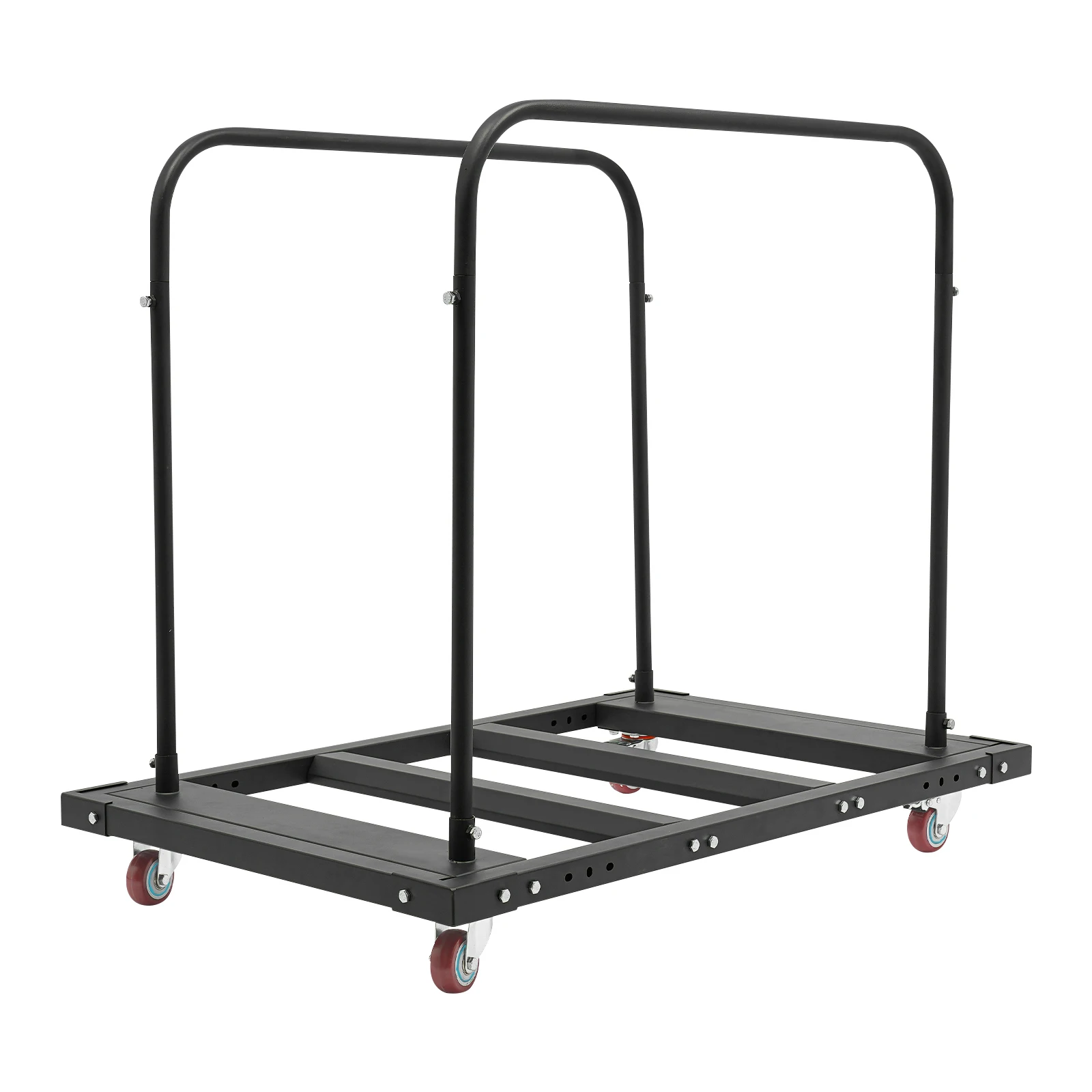Large Capacity Rolling Cart, Folding Table Cart, Folding Table Trolley