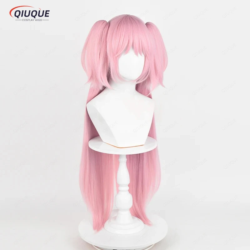 Kaname Madoka cosplay ma 2 style peruk różowy kucyk żaroodporne włosy syntetyczne peruka w stylu damskim + czapka z peruką — zdjęcie 6