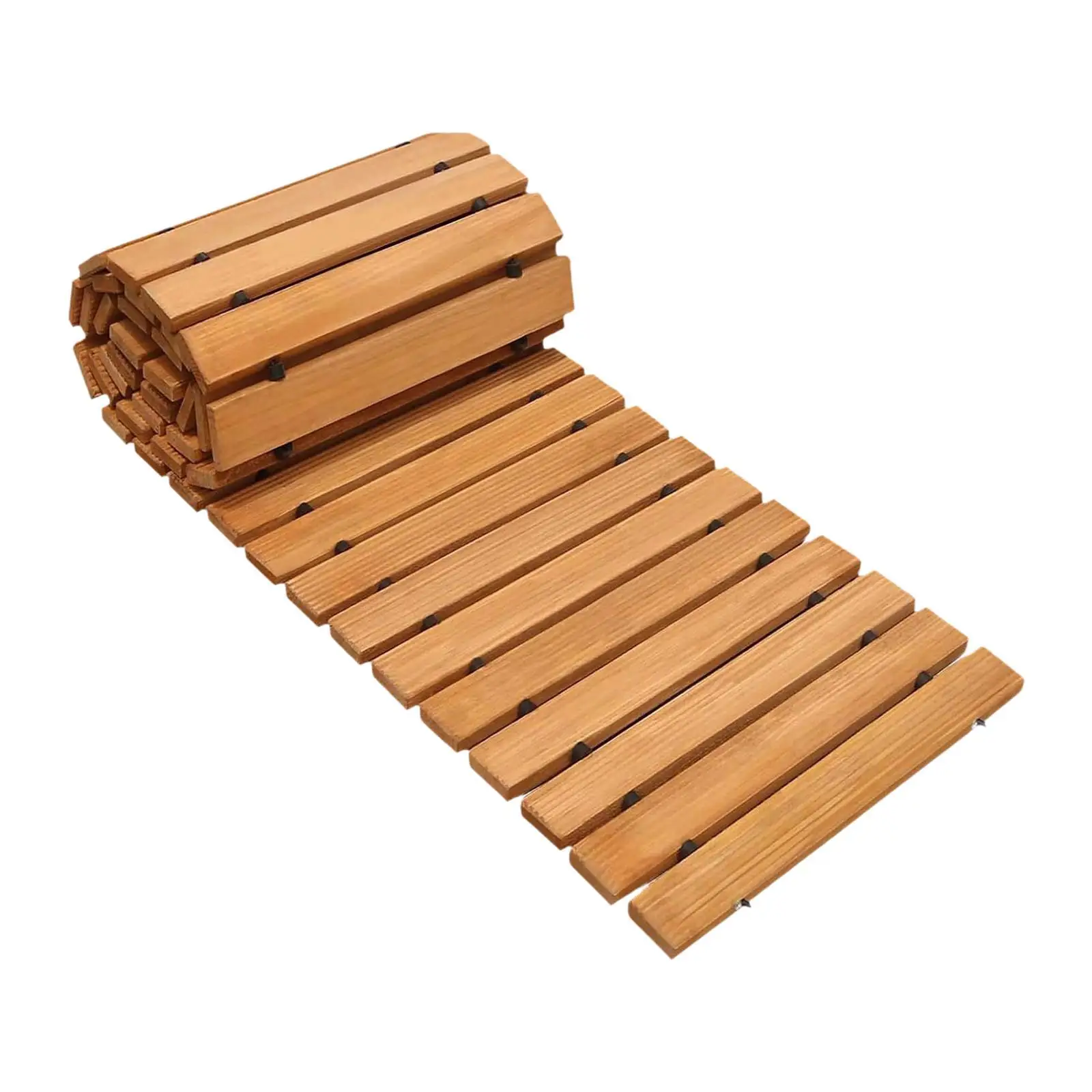 Wooden Garden Pathway Party Pathways Roll up Decorative Heavy Duty Pavers Boardwalk for Garden Wedding Beach Party Lawn