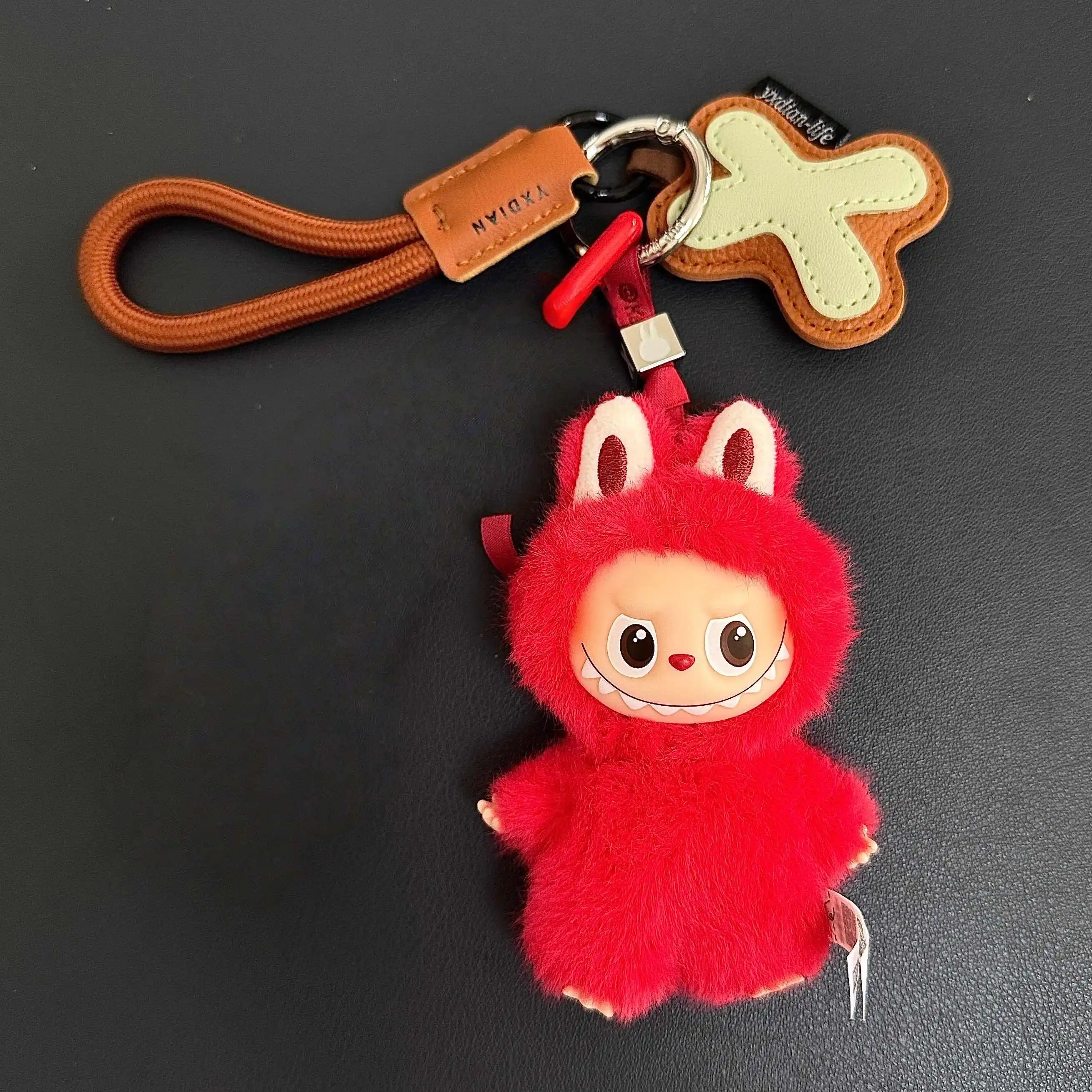 LABUBU MAKARON.イニシャル.バッグ.ドアノブハンガー For Labubu 4.0 Pin for Love Lanyard baby bag letter lanyard For