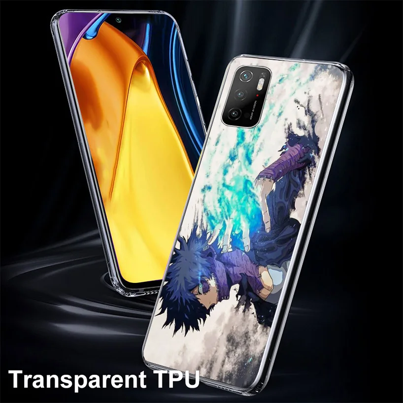 My Hero Dabi Bnha Phone Case For Xiaomi Poco X6 X5 X4 X3 Nfc F6 F5 Pro F4 Gt F3 F2 F1 M5S M4 M3 Personalized Print Cover