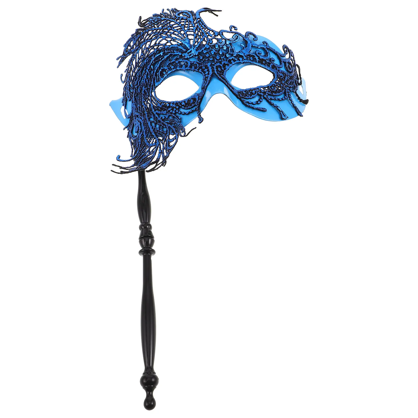 

Hand Held Stick Mask Masks for Women Costume Half Face Carnival Adults Cosplay Eyemask with Halloween Accessories Supplies