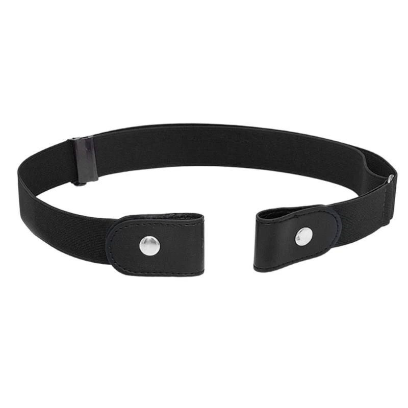 

652F Stretch Waist Belt Adjustable Metal Closure Seamless Design Multiple Color For Men Women 3x100cm