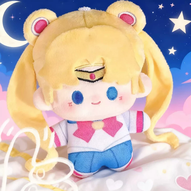 Kawaii Sailor Moon Plush Doll Print Cute Beauty Girl Heart Anime Cartoon Plushies Stuffed Soft Bag Pendant Toys Birthday Gift