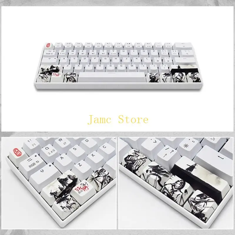LX0B 10 pcs PBT Five Sides Dye-Sub SHIFT ESC Keycap OEM for Mechanical Keyboard