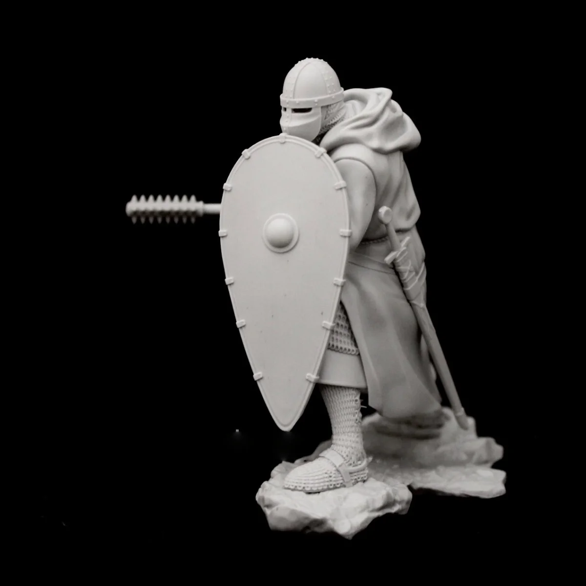 90mm resin unpainted model kit, Templar Knight, unassembled and unpainted GK, CY1040T