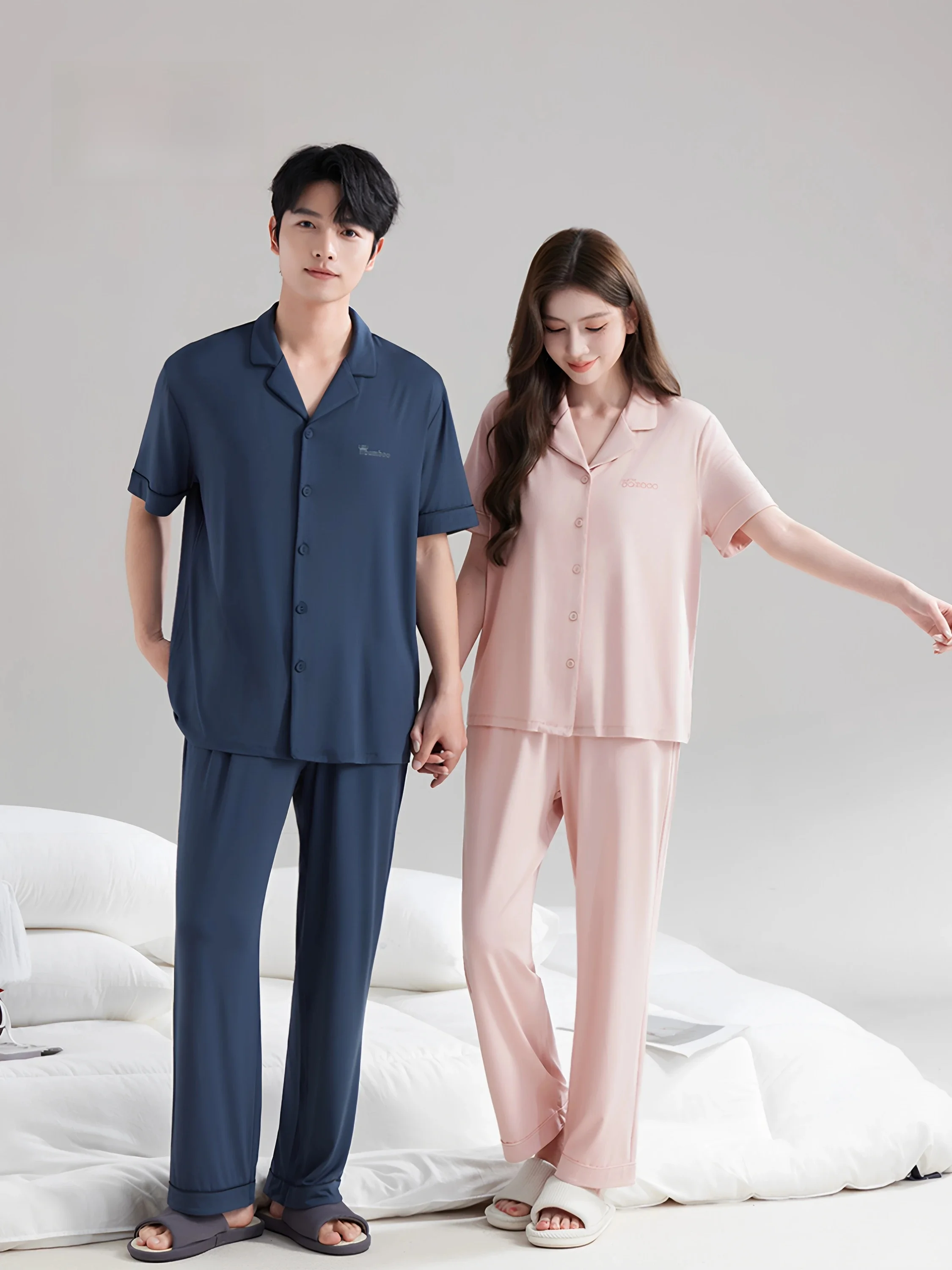 rudi-fashion-set-pigiama-in-fibra-di-bambu-primaverile-estivo-autunnale-nuovo-stile-per-coppie-manica-corta-con-colletto-comodo-abbigliamento-da-casa