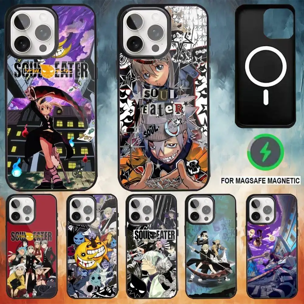 

S-Soul Comics E-EaterS Phone Case For iPhone17,16,15,14,13,12,11 Plus,Pro Max Magnetic Magsafe Wireless Charging