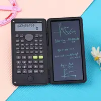 Portable 2-in-1 Scientific Calculator Foldable LCD Writing Tablet for Primary Secondary School Students Math Learning 4