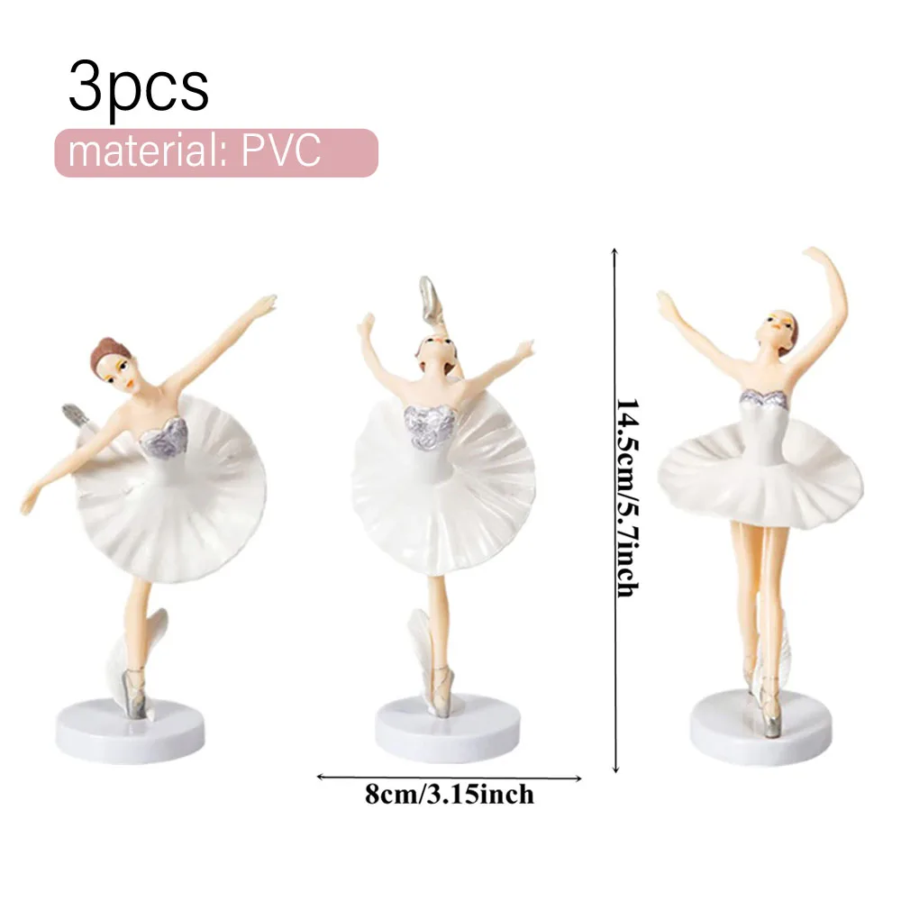 Tanzende Mädchen Kuchen Dekorationen Ballerina Figur Kuchen Topper Für Mädchen Ballett Thema Geburtstag Party Dekore Kuchen Ornament – Detail 11