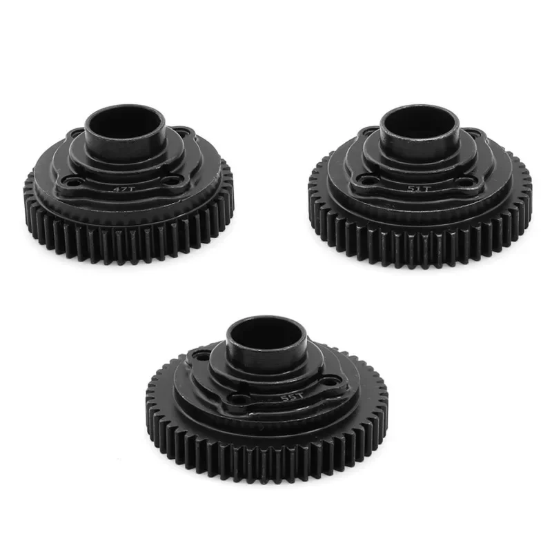 Hd aço 47t 51t 55t centro diff spur engrenagem 8573 8574 8575 para trxs 1/7 udr ilimitado deserto racer rc atualizar peças