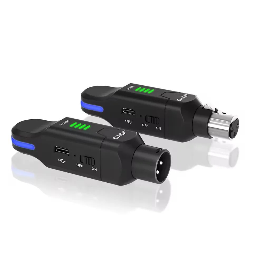 JOYO MW-2 Wireless Microphone System 2.4GHz Auto Frequency Hopping Wireless Transmitter Receiver for Moving-coil & Condenser Mic view 6