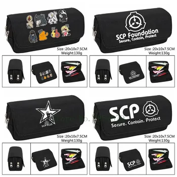 게임 SCP 파운데이션 필통, 애니메이션 메이크업 화장품 가방, 학생 문구, 다기능 플립 백 선물