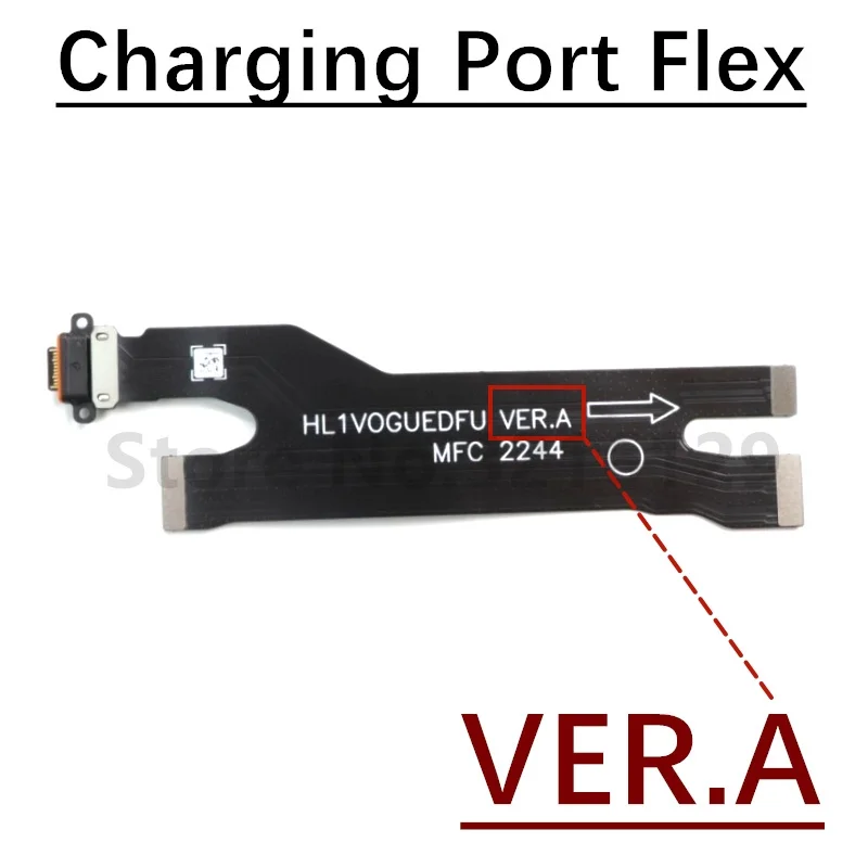 Microphone SIM Board For Huawei P30 Pro Loudspeaker Ringer Buzzer Fingerprint Sensor On/Off Volume Charging Port Flex Cable