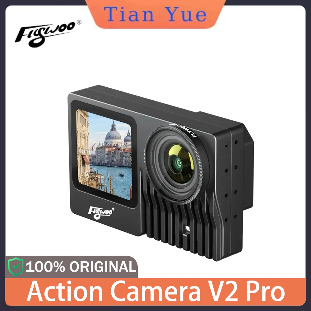 

Flywoo Naked GoPro Action Camera V2 Pro for GP9-GP13 - 5.3K/4K HD Video 47.5g Lightweight FPV Drone Camera with Cooling Fan