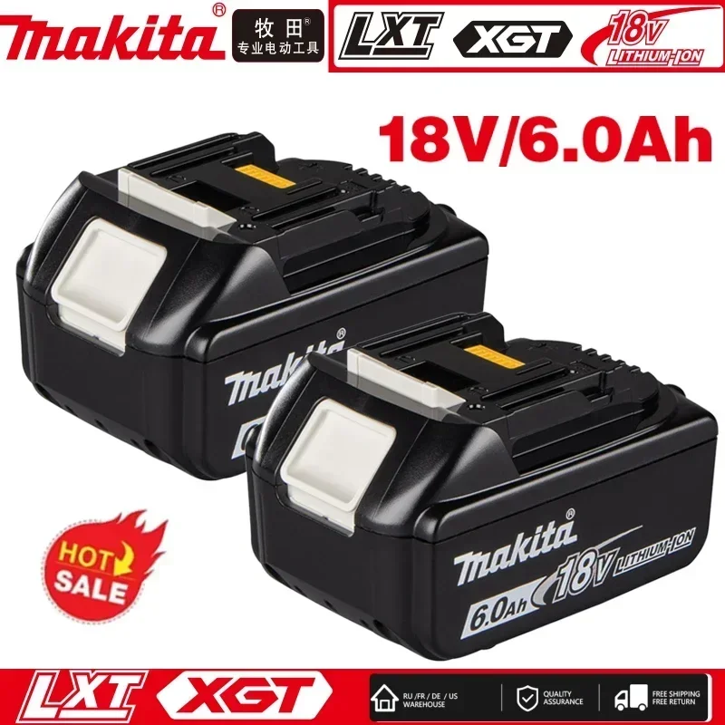 

100% Original bateria makita 6Ah for Makita 18V Battery BL1830B BL1850B BL1850 BL1840 BL1860 BL1815 Replacement Lithium Battery