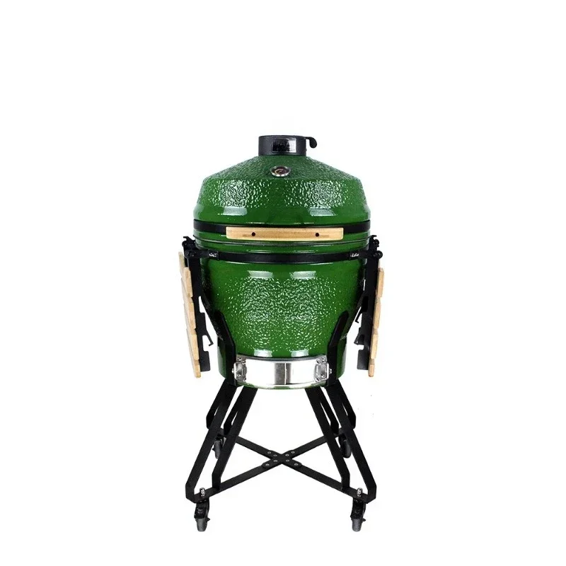 Outdoor barbecue grill Household 22-inch ceramic smoke stove Commercial