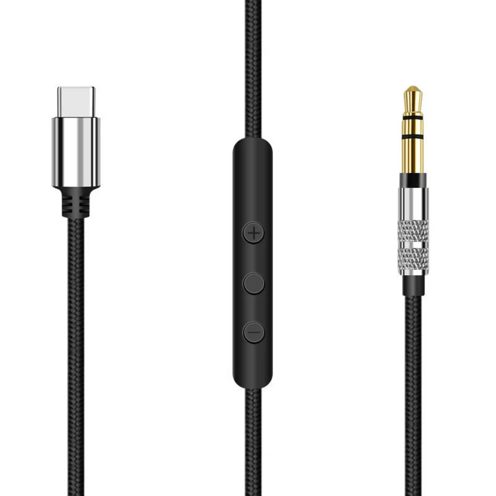 Braided USB Type C Cable Extension Cord for Sony MDR-100A MDR-100AAP MDR-H600A MDR-100ABN WH-H900N MDR-1A MDR-1ADAC Headphones