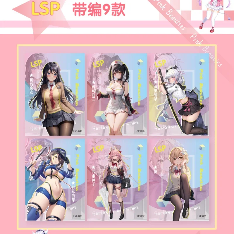 Goddess Story Pink Beauties TCG Collection Cards Booster Box Cute Girl Rare Anime Game Character Board Toy Peripheral Xmas Gifts