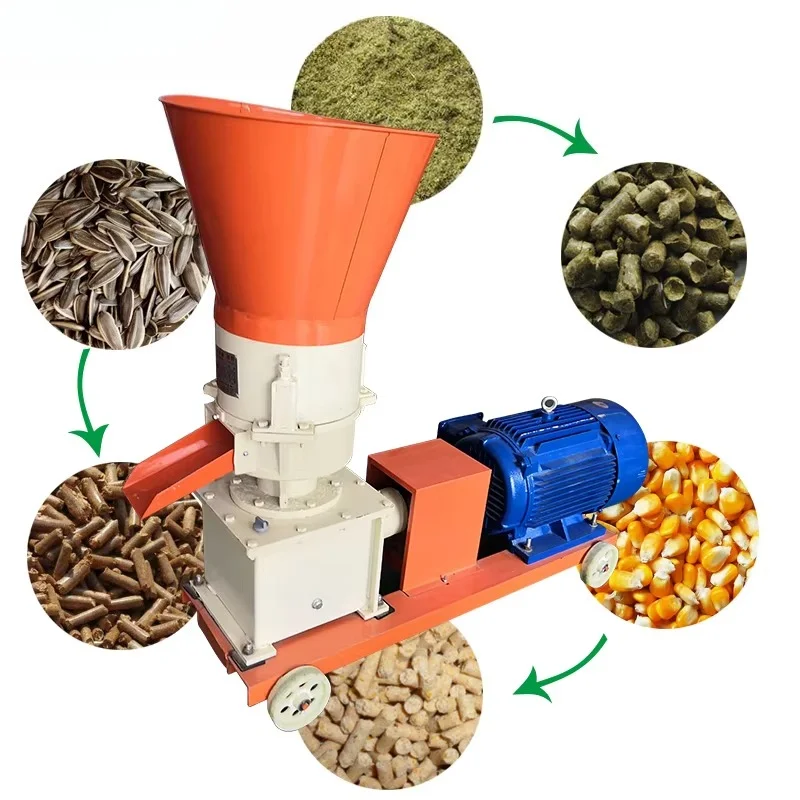 Custom  Animal Sinking Pellet Feeding Pellet Making Machine Pigs Rabbits Chickens Ducks Fodder Feed Processing Machine