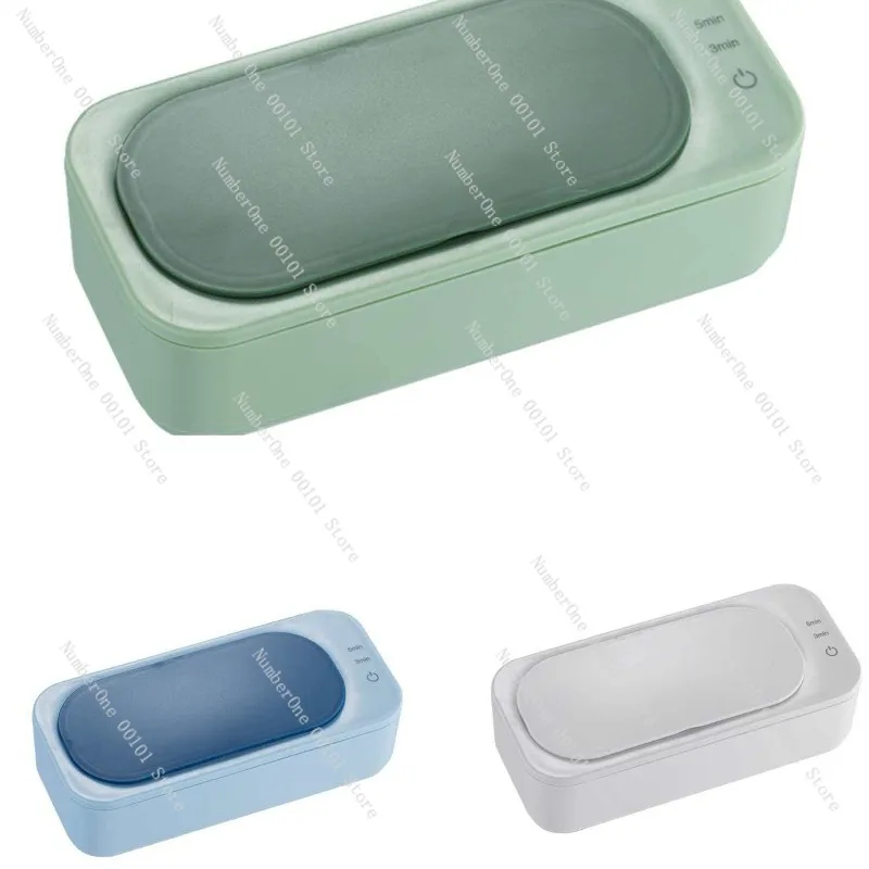 Portable Ultrasonic Eyeglasses Cleaner High Frequency Deep Cleaning Machine for Home Travel Jewelry Denture Makeup Brush Razor