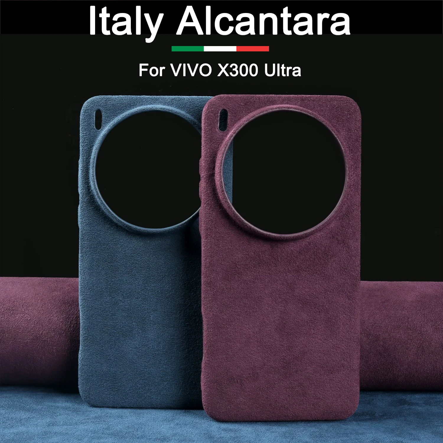 

Genuine for Alcantara Magnetic Case For Vivo X300 Ultra Pro X300s With Magsafe Full Coverage Leather Phone Cover For Vivo X300U