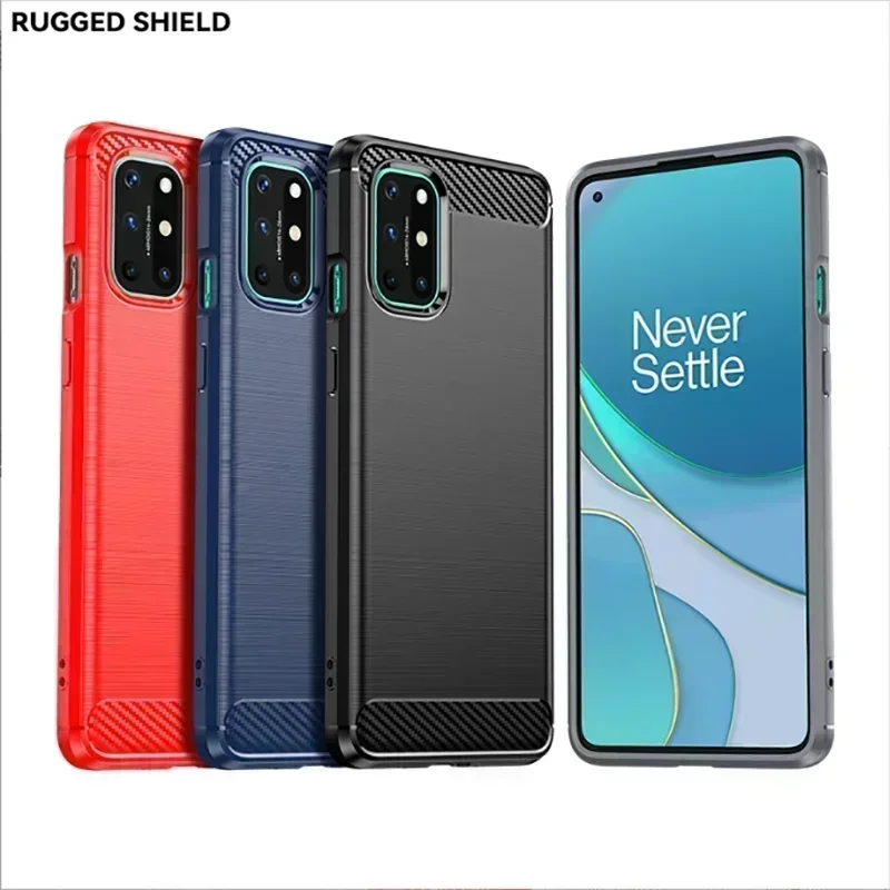 Coque en carbone antichoc pour Oneplus 6 7 8 Pro, étui en silicone TPU pour One plus 6T 7T 8T Oneplus6 Oneplus7