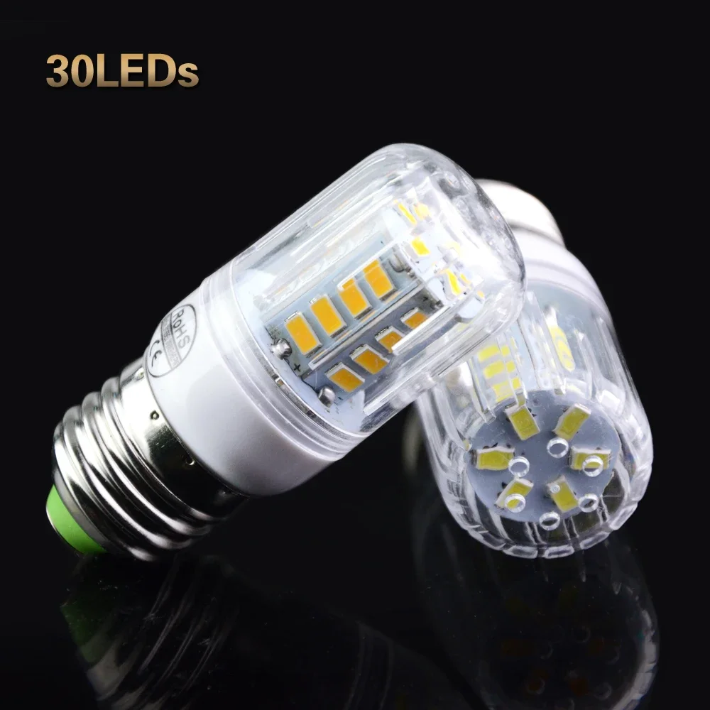 E27 LED Lamp 5730 SMD Corn Lamp Bulbs 220V 24 36 48 56 69 72 LEDs Light Source for Chandelier Lighting