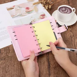 A7  6 Rings Planner Notebook Binder Planner Card Holder Multifunctional Wallet  Agenda Diary Ring Organizer Journat