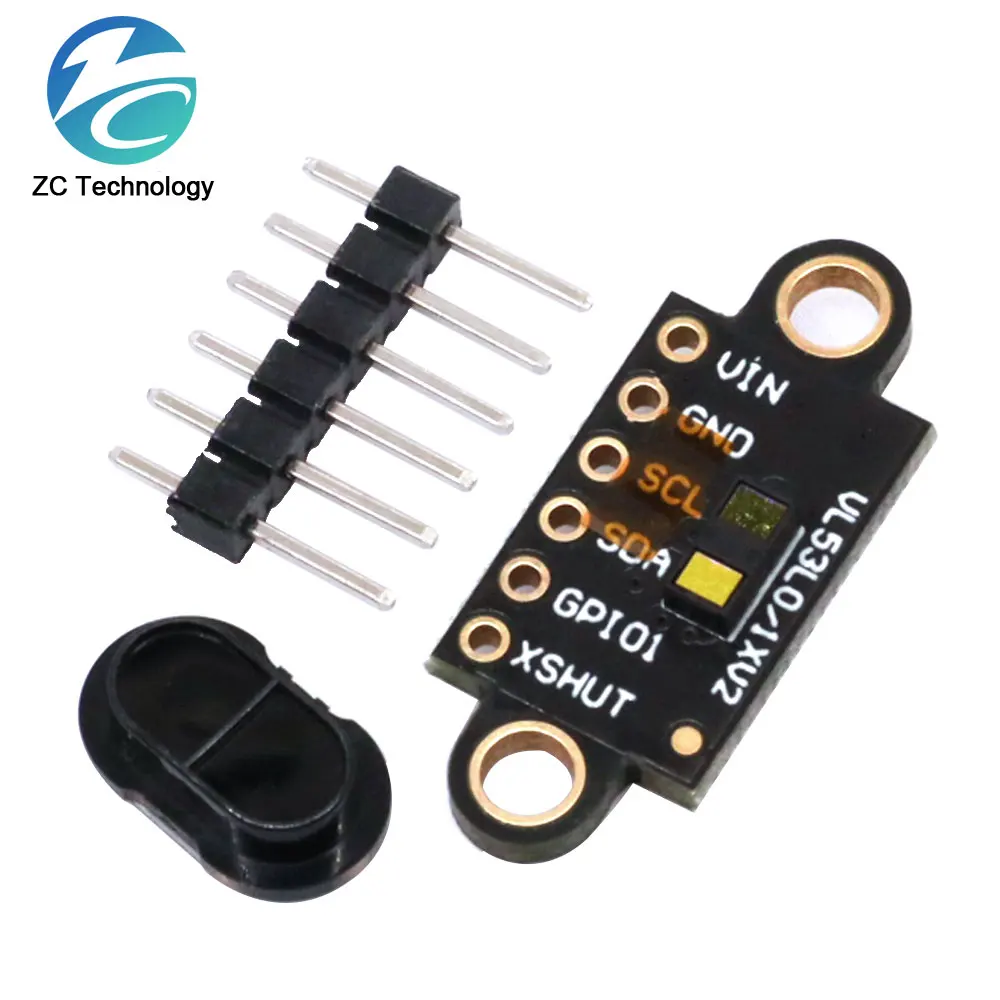 VL53L1X Laser Ranging Flight Time Sensor Module 3V-5V Distance 400cm Measurement Extension Board Module For Arduino