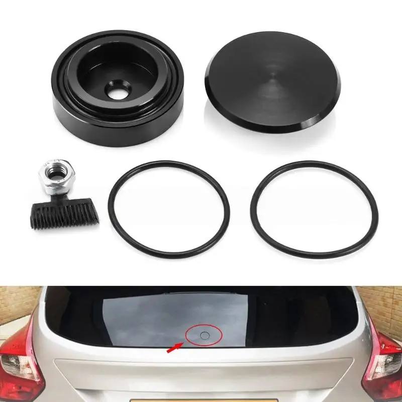 1 Set Universal Waterproof Car Accessories Aluminum Alloy Car Rear Wiper Delete Kit Plug Cap Rear Window Wiper Arm Cover
