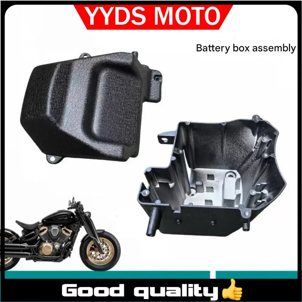 

【Good quality】For BENDA Napoleon bob 500 battery cover battery upper and lower cover motorcycle battery box original accessories