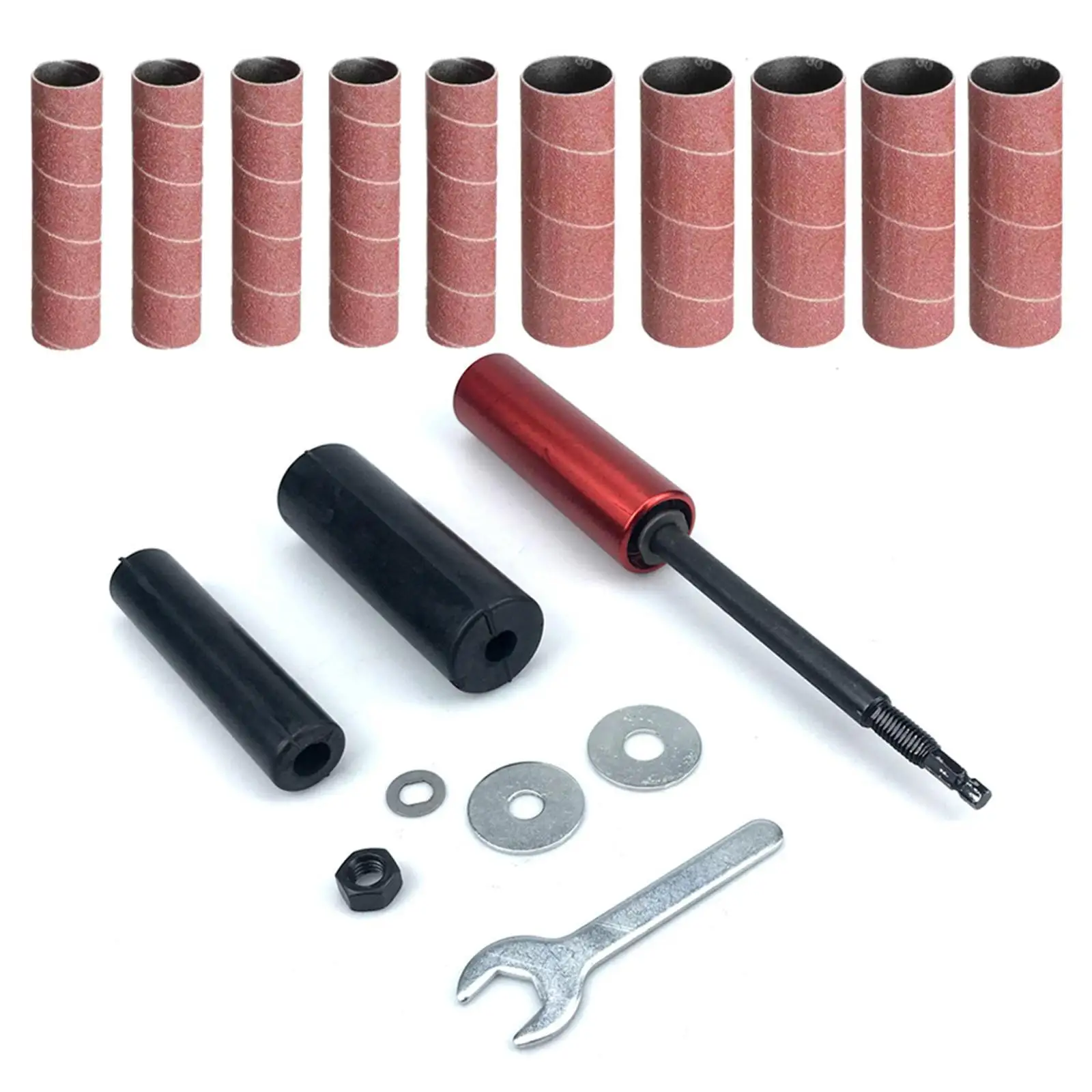 

Rubber Sanding Drums Kit Sanding Sleeves Accessories Sanding Tools for Grinding Metal Polishing Spindle Sanders Contouring Drill