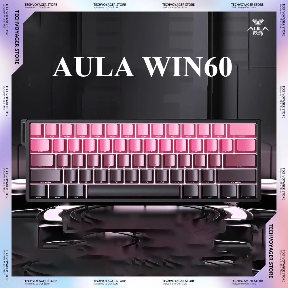 

Promotional Products AULA Win60HE Pro Magnetic Switch Mechanical Keyboard RGB Hot-Swap Wired Custom Gaming Keyboard Esports Gift