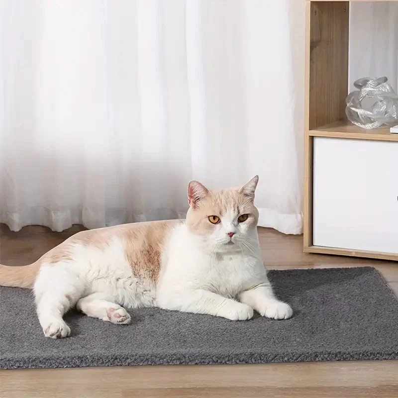 Lettino per gatti autoriscaldante Tappetino per cani per gatti autoriscaldante Tappetino termico extra caldo per casse per animali domestici per interni ed esterni con copertura rimovibile
