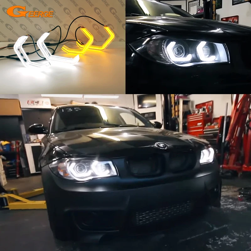 

Для BMW 1 серия E81 E82 E87 E88 ультра яркий кристалл концепция M4 культовый стиль комплект светодиодов «глаза ангела» Halo кольца ремонт день светильник